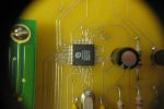 closeup of 48-pin microcomputer